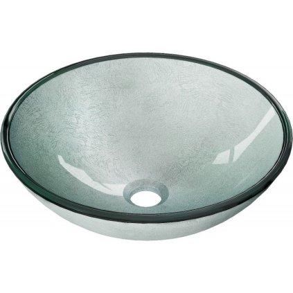 229860 mexen mira sklenene umyvadlo na dosku 42 x 42 x 14 5 cm strieborna 24124211