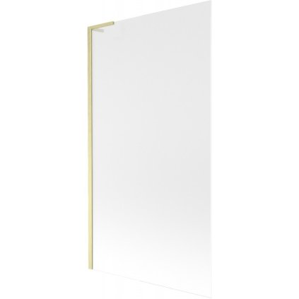 Mexen Next L, paravan de baie cu 1 aripă 100 x 150 cm, sticlă mată 6 mm, profil auriu mat, 895-100-000-03-30-55