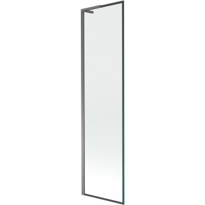 Mexen Next L, paravan de baie cu 1 aripă 50 x 150 cm, model sticlă transparentă-negru de 6 mm, profil grafit, 895-050-000-03-70-95