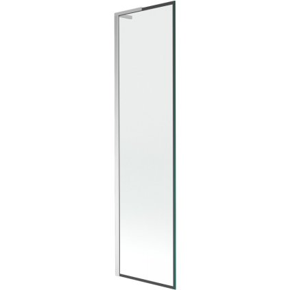 Mexen Next L, paravan de baie cu 1 aripă 50 x 150 cm, model sticlă transparentă-negru de 6 mm, profil cromat, 895-050-000-03-70-01