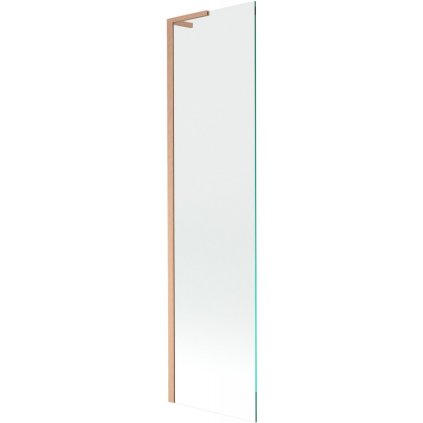 Mexen Next L, paravan de baie cu 1 aripă 50 x 150 cm, sticlă transparentă de 6 mm, profil de cupru, 895-050-000-03-00-65
