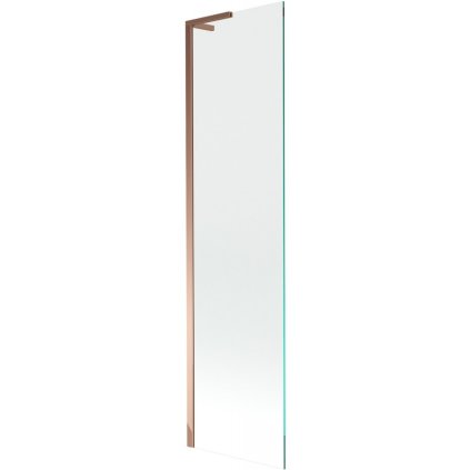 Mexen Next L, paravan de baie cu 1 aripă 50 x 150 cm, sticlă transparentă de 6 mm, profil auriu roz, 895-050-000-03-00-60