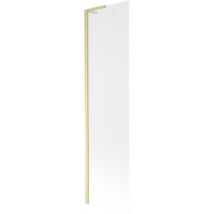 Mexen Next L, paravan de baie cu 1 aripă 50 x 150 cm, sticlă mată 6 mm, profil auriu mat, 895-050-000-03-30-55