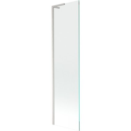 475064 4 mexen next l 1 kridlova vanova zastena 50 x 150 cm transparent 6mm cire sklo profil brusena ocel 895 050 000 03 00 97