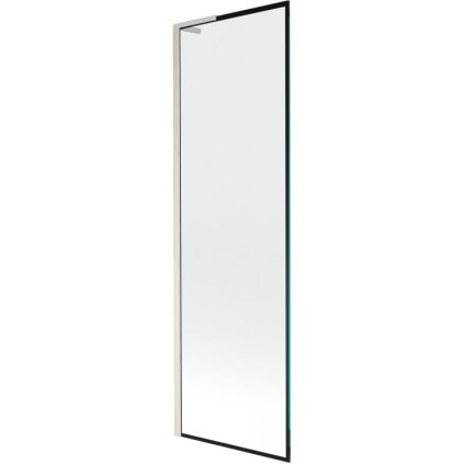 476144 mexen next l 1 kridlova vanova zastena 60 x 150 cm 6mm cire sklo cierny vzor 6mm cire sklo profil brusena ocel 895 060 000 03 70 97