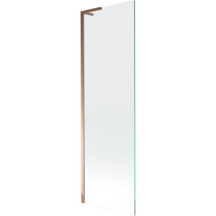 Mexen Next L, paravan de baie cu 1 aripă 60 x 150 cm, sticlă transparentă de 6 mm, profil auriu roz, 895-060-000-03-00-60