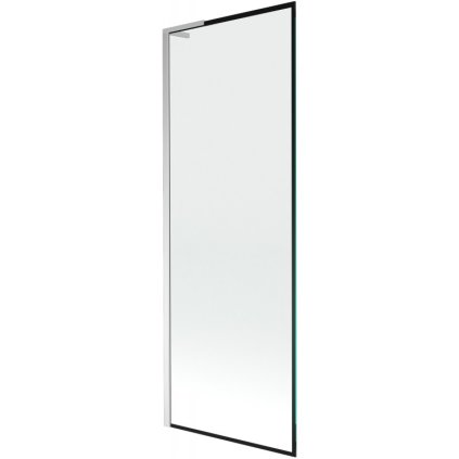 Mexen Next L, paravan de baie cu 1 aripă 70 x 150 cm, model sticlă transparentă-negru de 6 mm, profil cromat, 895-070-000-03-70-01