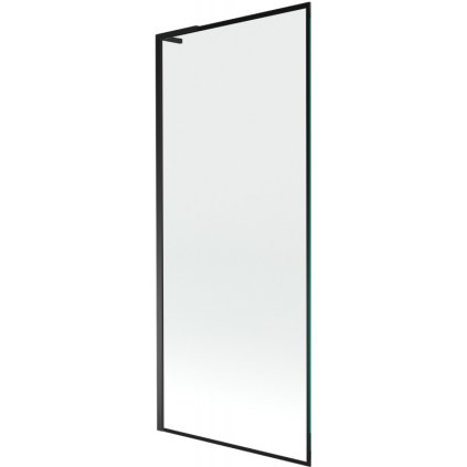 Mexen Next L, paravan de baie cu 1 aripă 80 x 150 cm, model sticlă transparentă de 6 mm negru, profil negru, 895-080-000-03-70-70