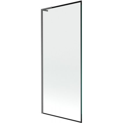 Mexen Next L, paravan de baie cu 1 aripă 80 x 150 cm, model sticlă transparentă-negru de 6 mm, profil grafit, 895-080-000-03-70-66