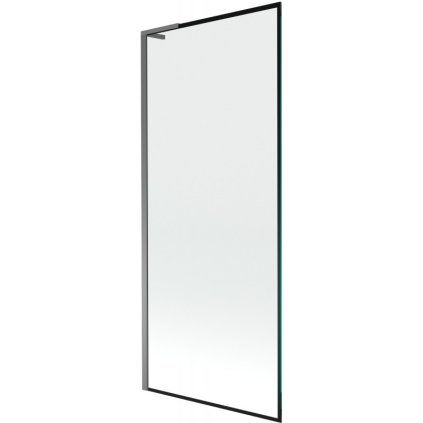 Mexen Next L, paravan de baie cu 1 aripă 80 x 150 cm, model sticlă transparentă-negru de 6 mm, profil grafit, 895-080-000-03-70-95