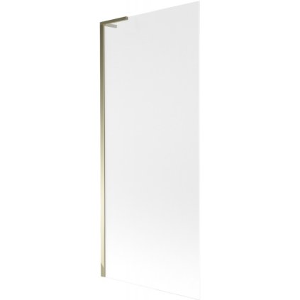 Mexen Next L, paravan de baie cu 1 aripă 80 x 150 cm, sticlă mată 6 mm, profil auriu lucios, 895-080-000-03-30-50