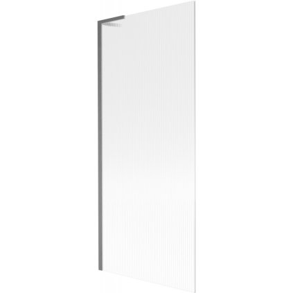 Mexen Next L, paravan de baie cu 1 aripă 80 x 150 cm, sticlă de 6 mm cu model nervuri, profil grafit, 895-080-000-03-09-66