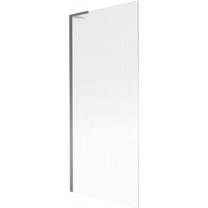 Mexen Next L, paravan de baie cu 1 aripă 80 x 150 cm, sticlă de 6 mm cu model nervuri, profil grafit, 895-080-000-03-09-95