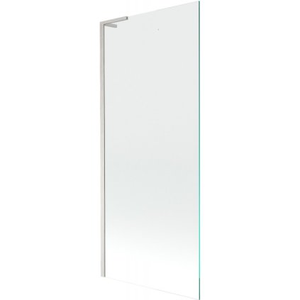 Mexen Next L, paravan de baie cu 1 aripă 80 x 150 cm, transparent, sticlă transparentă de 6 mm, profil din oțel periat, 895-080-000-03-00-97