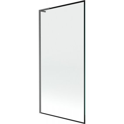 Mexen Next L, paravan de baie cu 1 aripă 90 x 150 cm, model sticlă transparentă-negru de 6 mm, profil grafit, 895-090-000-03-70-66