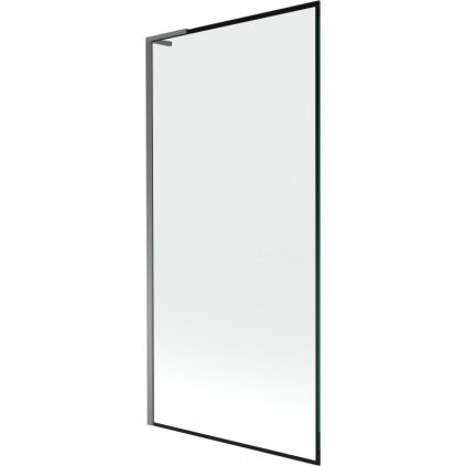 Mexen Next L, paravan de baie cu 1 aripă 90 x 150 cm, model sticlă transparentă-negru de 6 mm, profil grafit, 895-090-000-03-70-95