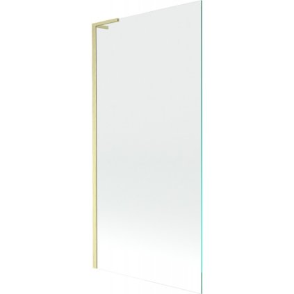 Mexen Next L, paravan de baie cu 1 aripă 90 x 150 cm, sticlă transparentă de 6 mm, profil auriu mat, 895-090-000-03-00-55