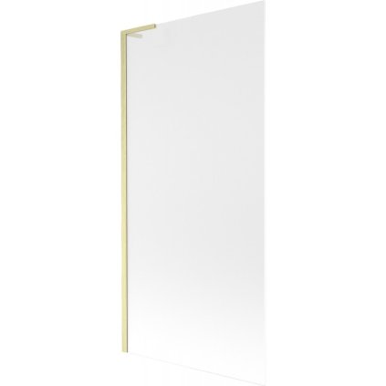 Mexen Next L, paravan de baie cu 1 aripă 90 x 150 cm, sticlă mată 6 mm, profil auriu mat, 895-090-000-03-30-55