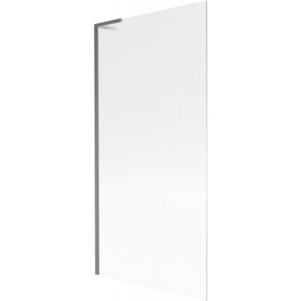 Mexen Next L, paravan de baie cu 1 aripă 90 x 150 cm, sticlă de 6 mm cu model nervuri, profil grafit, 895-090-000-03-09-66