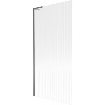 Mexen Next L, paravan de baie cu 1 aripă 90 x 150 cm, sticlă de 6 mm cu model nervuri, profil grafit, 895-090-000-03-09-95