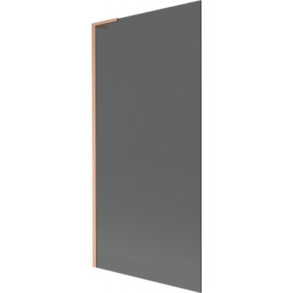 Mexen Next L, paravan de baie cu 1 aripă 90 x 150 cm, sticlă gri 6 mm, profil cupru, 895-090-000-03-40-65