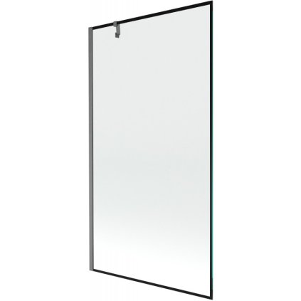 Mexen Next, paravan de baie cu 1 aripă 100 x 150 cm, sticlă transparentă de 6 mm - model negru, grafit periat, 895-100-000-00-70-66
