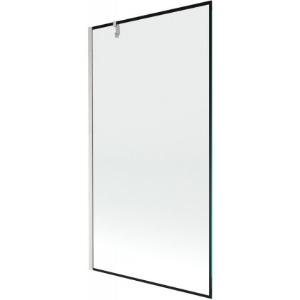 Mexen Next, paravan de baie cu 1 aripă 100 x 150 cm, sticlă transparentă de 6 mm - model negru, oțel, 895-100-000-00-70-97