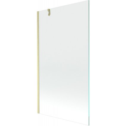 Mexen Next, paravan de baie cu 1 aripă 100 x 150 cm, sticlă transparentă de 6 mm, auriu mat, 895-100-000-00-00-55