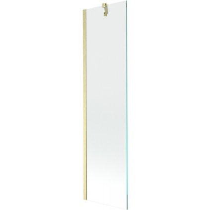 Mexen Next, paravan de baie cu 1 aripă 50 x 150 cm, sticlă transparentă de 6 mm, auriu mat, 895-050-000-00-00-55