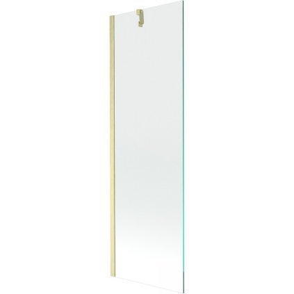 Mexen Next, paravan de baie cu 1 aripă 60 x 150 cm, sticlă transparentă de 6 mm, auriu mat, 895-060-000-00-00-55