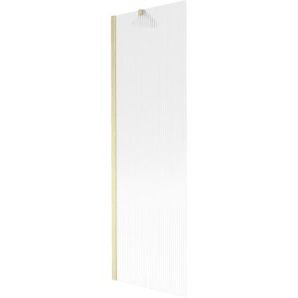 Mexen Next, paravan de baie cu 1 aripă 60 x 150 cm, nervuri de sticlă de 6 mm, auriu mat, 895-060-000-00-09-55