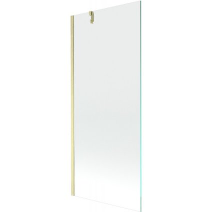 Mexen Next, paravan de baie cu 1 aripă 80 x 150 cm, sticlă transparentă de 6 mm, auriu mat, 895-080-000-00-00-55