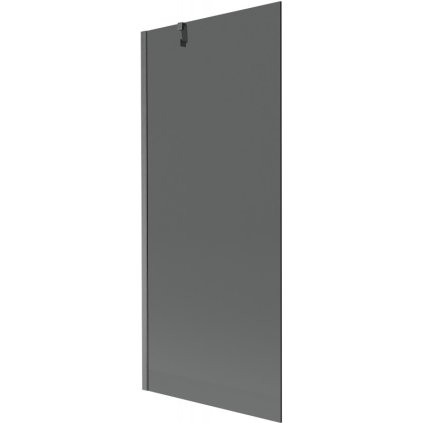 Mexen Next, paravan de baie cu 1 aripă 80 x 150 cm, sticlă gri de 6 mm, grafit periat, 895-080-000-00-40-66