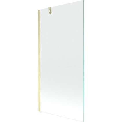 Mexen Next, paravan de baie cu 1 aripă 90 x 150 cm, sticlă transparentă de 6 mm, auriu mat, 895-090-000-00-00-55