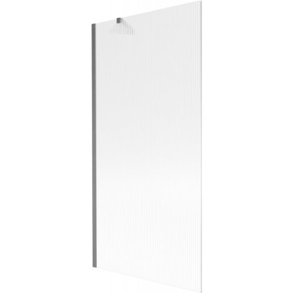Mexen Next, paravan de baie cu 1 aripă 90 x 150 cm, nervuri din sticlă de 6 mm, grafit periat, 895-090-000-00-09-66