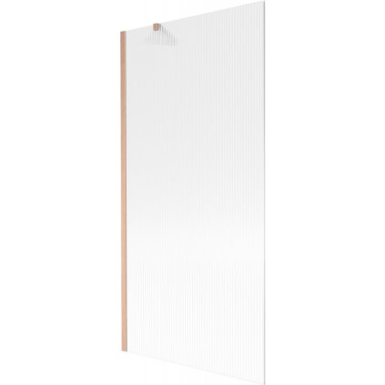 Mexen Next, paravan de baie cu 1 aripă 90 x 150 cm, nervuri de sticlă de 6 mm, cupru mat, 895-090-000-00-09-65
