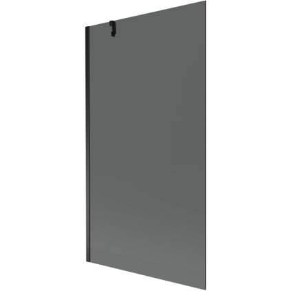 Mexen Next, paravan de baie 1 aripă 100 x 150 cm, aripă fixă, sticlă gri 6 mm, profil negru, 895-100-000-00-40-70