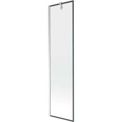 Mexen Next, paravan de baie 1 aripă 50 x 150 cm, aripă fixă, sticlă transparentă de 6 mm cu model negru, profil cromat, 895-050-000-00-70-01