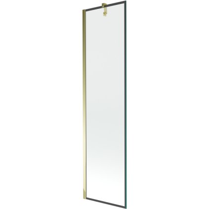 Mexen Next, paravan de baie 1 aripă 50 x 150 cm, aripă fixă, sticlă transparentă de 6 mm cu model negru, profil auriu, 895-050-000-00-70-50