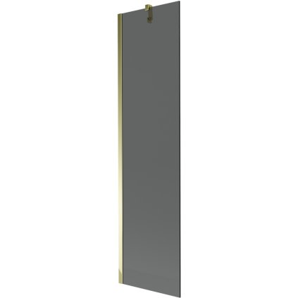 237843 2 mexen next vanova zastena 1 kridlova 50 x 150 cm fixne kridlo 6 mm sede sklo zlaty profil 895 050 000 00 40 50