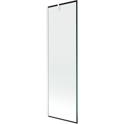 Mexen Next, paravan de baie 1 aripă 60 x 150 cm, aripă fixă, sticlă transparentă de 6 mm cu model negru, profil alb, 895-060-000-00-70-20