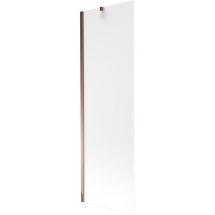 Mexen Next, paravan de baie 1 aripă 60 x 150 cm, aripă fixă, sticlă mată 6 mm, profil auriu roz, 895-060-000-00-30-60