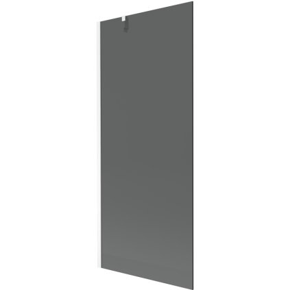 Mexen Next, paravan de baie 1 aripă 80 x 150 cm, aripă fixă, sticlă gri 6 mm, profil alb, 895-080-000-00-40-20