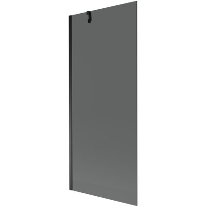 Mexen Next, paravan de baie 1 aripă 80 x 150 cm, aripă fixă, sticlă gri 6 mm, profil negru, 895-080-000-00-40-70