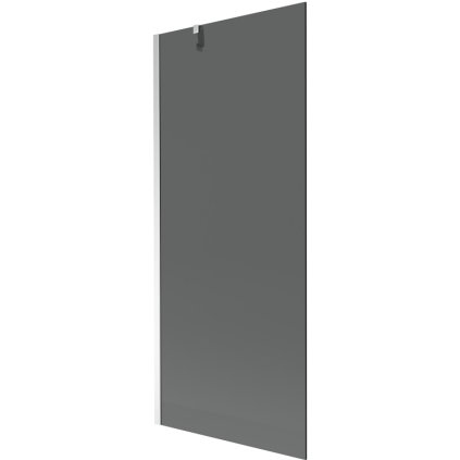 Mexen Next, paravan de baie 1 aripă 80 x 150 cm, aripă fixă, sticlă gri 6 mm, profil cromat, 895-080-000-00-40-01