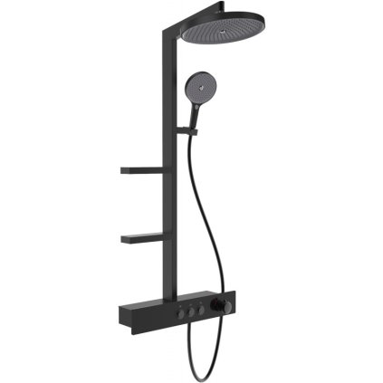 Mexen Plex, set de dus cu manual si cap de ploaie, negru, 78103-70