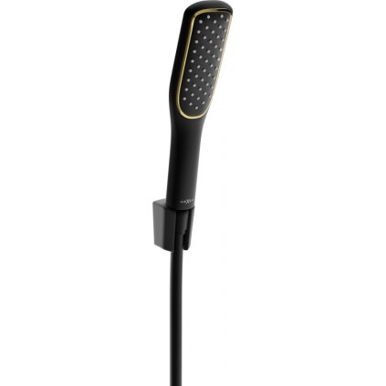 Accesorii Mexen - Set duș de mână cu 1 punct R-49, negru/auriu, 785495052-75