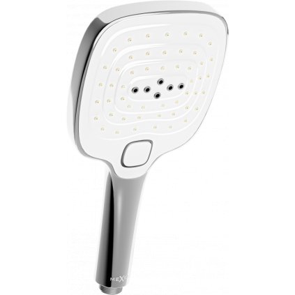 Accesorii Mexen - cap duș de mână Oval R-17, 3 funcții, crom-alb, 79517-02