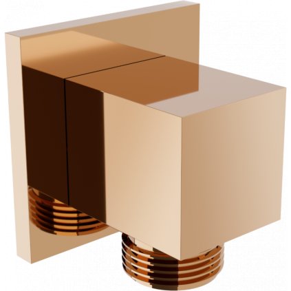 Accesorii Mexen - conector unghi 1/2" Cube, auriu roz, 79340-60