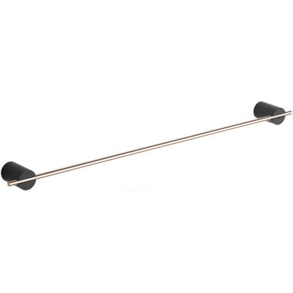 Accesorii Mexen, suport pentru prosoape Aron, negru/aur roz, 7088124-67